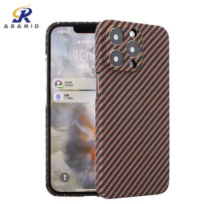 China Mobiel de Telefoongeval van douanelogo eco friendly aramid fiber voor iPhone 13 Te koop