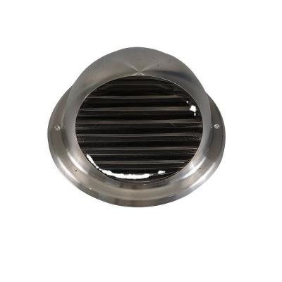 China Traditional 304 Stainless Steel Air Conditioner Exhaust Round Exhaust Cover Wall Mounted Waterproof Bull Vent Cover for sale