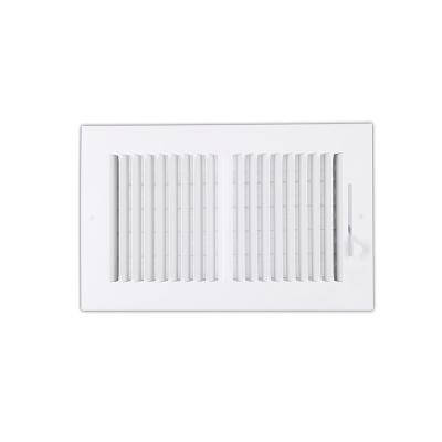 China Traditional HBI 2-Way-Flat Exhaust Air Grille Stamped Steel - DUCT COVER - Grill Register - Sidewall or Ceiling Air Register for sale