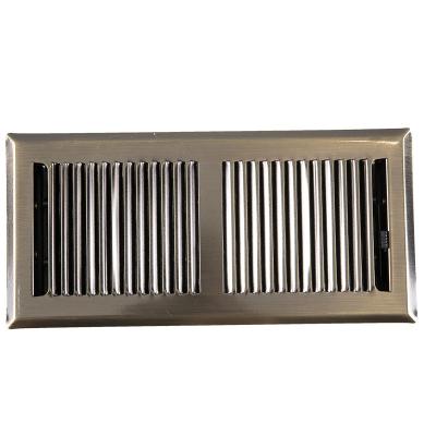 China Traditional HVAC Oil-brushed Steel Contemporary Bronze Floor Vent / 10-Inch Satin Nickel Rubbed Bronze Floor Vent 4-Inch for sale