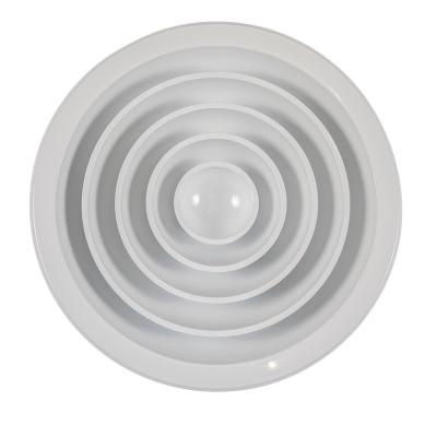 China Modern Round Steel HVAC Air Flow Ceiling Diffuser for sale