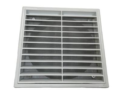 China Traditional Plastic White Square Gutter Vent Insect Screen Canopy Vent for sale