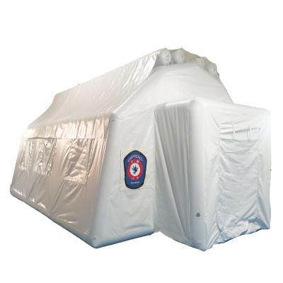 China Camouflage Game/Field Customize Room White House Outdoor Quality PVC Inflatable Camping Tent Material Outdoor House For Sale for sale