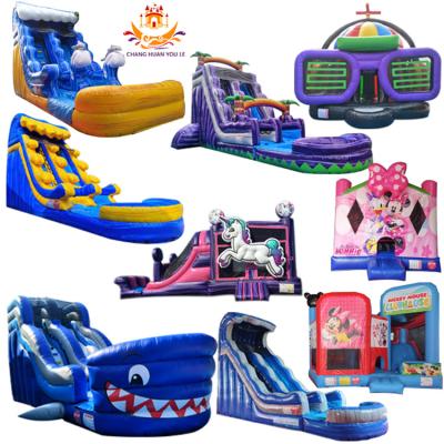 China Playgrond Multifunctional Outdoor Commercial Bouncer Large Inflatable Pool Water Slide For Kid Big Cheap Room Jumper Bouncy Jump Castle for sale