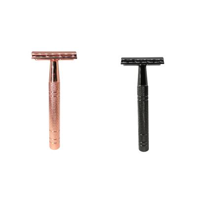 China China factory price twin blade good muticolor stainless steel safety razor face razor big razor with refill blade for sale