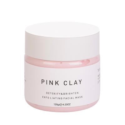 China Blemish Glade Clearing Pink Clay Mask Face Care Blemish Pore Cleansing Clay Mask Mineral Facial for sale