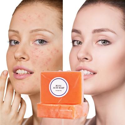 China LIYALAN 140g acne base cleanser facial anti cleanser deep cleansing skin whitening herbal kojic acid soap with glutathione for sale