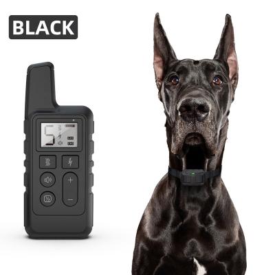 China Viable Pet Product Waterproof Rechargeable Remote Electric Shock Adjustable Dog Training Collar Dog Collar for sale