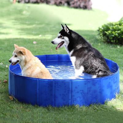 China New Arrivals Collapsible Stocked Foldable Pet Dog Pool Pet Bath Pool Bathing Tub POOL for Dogs Cats and Kids for sale