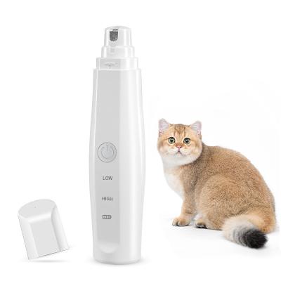 China USB Rechargeable Stocked Cat Paws Nail Grooming Trimmer Pet Tool Nail Clippers Dog Nail Quiet Trimmer for sale