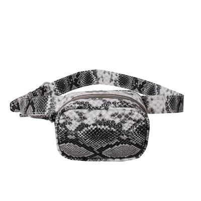 China New Arrival Water Proof Women Snake Pattern PU Waist Bag Ladies Small Crocodile Pussy Pack for sale