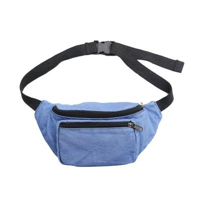 China 2020 New Fashion Women's Denim Waist Bag Girls' Retro Lattice Anti-theft Pussy Package for sale