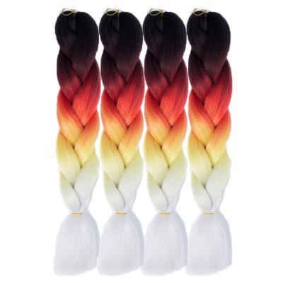 China Color Synthetic Elephant Ombre Hair Synthetic Braiding Hair for sale