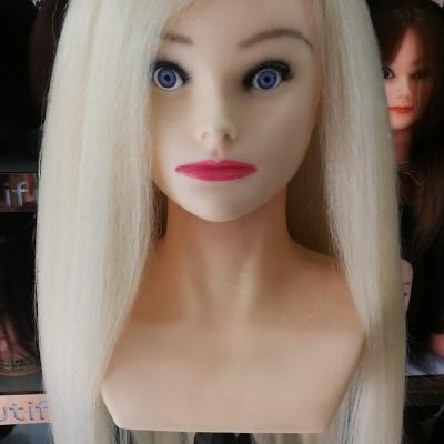 China HAIR DYE Fashion Wholesale Beautiful Cosmetology Female Mannequin Heads for sale