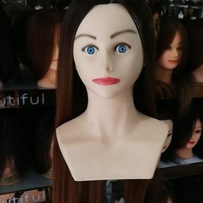 China HAIR DYE Fashion Wholesale Beautiful Cosmetology Female Mannequin Heads for sale