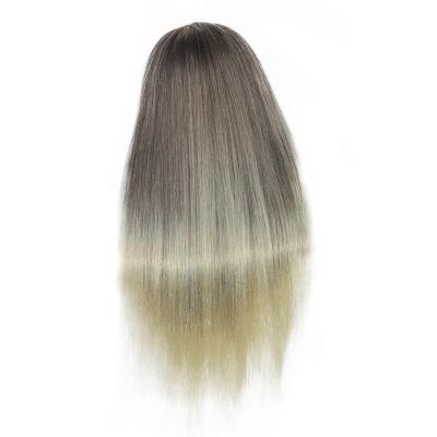 China Hair Braiding Beauty Salon Hairdressing Training Heads Synthetic Hair Doll Dummy Head For Training for sale