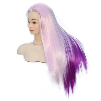 China Silky Straight Wave Factory Wholesale 3 Colors Mixed High Fiber Female Mannequin Head for sale