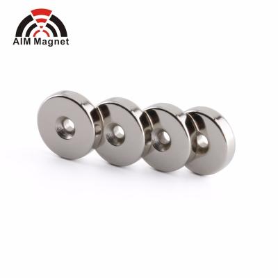 China Industrial Magnet Round Countersunk Round Neodymium N52 Magnet Price for sale