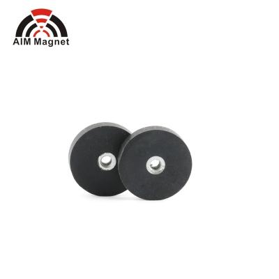 China Industrial Magnet Rubber Cover Neodymium Round Magnet for sale