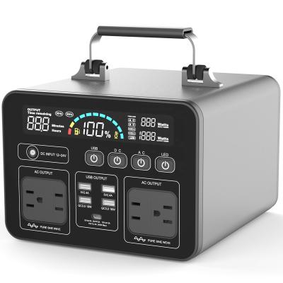 China Portable Power Station 700W 195200mAh LED Solar Generator Bank Emergency Backup Outdoor Power Supply/Camping/Fishing/Car Home for sale