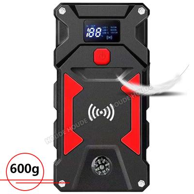 China Portable Car Battery Charger 12V/2500A Lithium Jump Starter 12V/2500A Cordless Heavy Duty Truck Booster 17.8*9.3*4.4 for sale