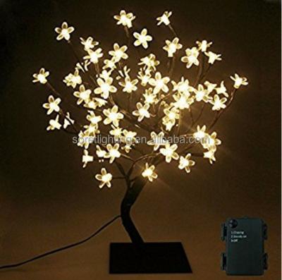 China Ideal Battery Operated Fairy Lights LED+Copper 45cm Cherry Blossom Tree Light With 72 LEDs for Christmas Party Wedding Home Decoration for sale