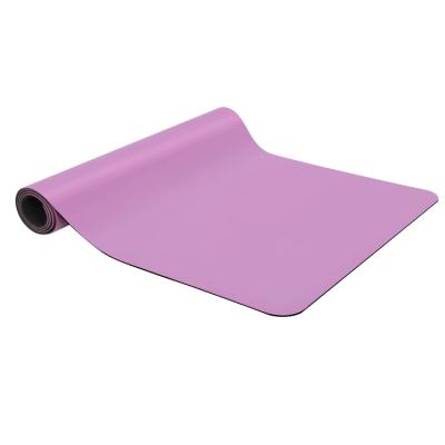 China Factory Sales Non-slip Eco Natural Rubber Yoga Mat Suede Cloth Surface Custom Printed Yoga Mat for sale