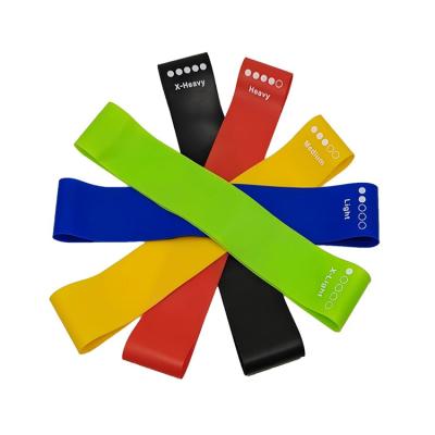 China Eco - Friendly Exercise Loop Bands Set Custom Printing Logo Resistance Band Gym Fitness Usage for sale