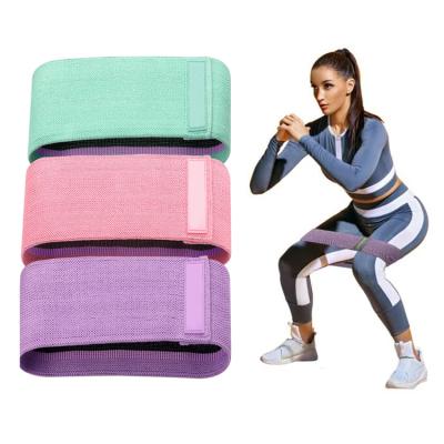 China Customized Eco-friendly Logo Loop Hip Exercise Bands Elastic Resistance Bands Wholesale for sale