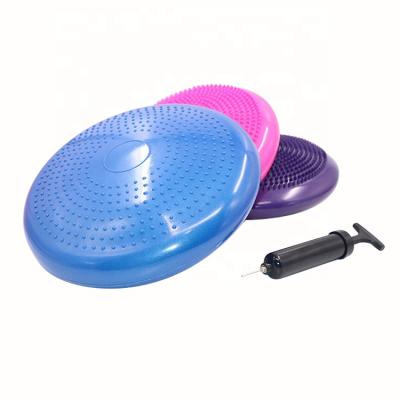 China Hot Sale Eco-friendly Massage Air Balance Cushion Pilates PVC Yoga Balance Cushion Massage Disc for sale