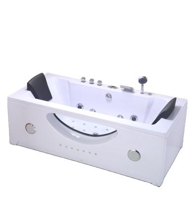 China 2021 Modern Luxury Single Skirt Massage Bathtub For One Person Air Soaking Water Jets JS-8659 for sale