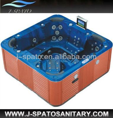 China Luxury Outdoor Bubble Massage Air Bath Tub 8 Person Hydraulic Bath Spa Pool Made in China for sale