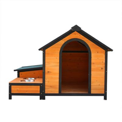 China Durable Solid Wooden Pet Dog Cage Wooden House Summer Kennel Outdoor Large Kennel Rainproof General Kennel for sale