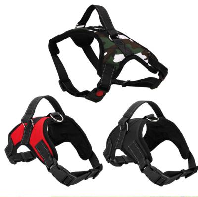 China Hot Selling DETACHED Rope Nylon Handle Adjustable Pet Dog Harness Big For Small Medium Large Dog Animals for sale