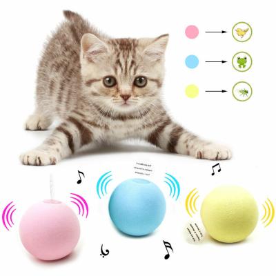 China New Design Pet Cat Viable Gravity Ball Smart Touch Sounding Toys Pet Interactive Squeak Toys For Cat for sale