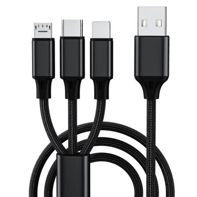 China Portable Data Cables 2021 Wholesale Products Mobile Phone Accessories USB C Lightning Cable Top Selling Micro Usb Type 3 in 1 Charging Cable for sale