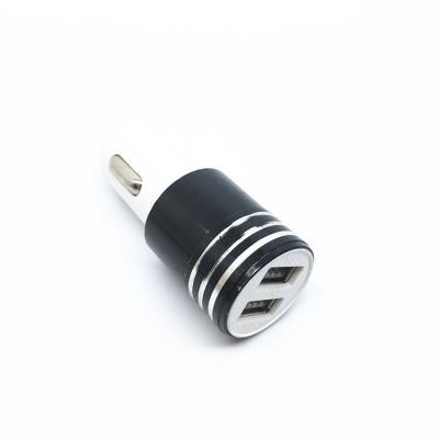 China Car charger new arrivals 2021 products ABS 2 port car charger 5V/1A single common board car charger for sale