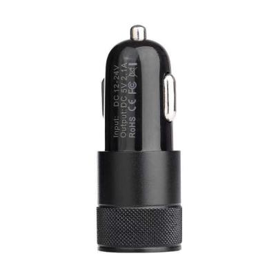 China Hot Amazon Car Charger Trending 2021 Dual Port Car Charger 5V/0.8A USB Car Phone Charger With Indicator Light for sale