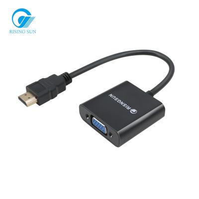 China HOT SALES COMPUTER HDMI 1.4 1080P HDMI Male to VGA Female Converter for PC Laptop Tablet HDTV HDMI to VGA Adapter for sale