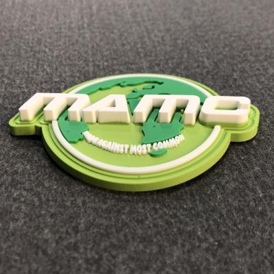 China Custom 3D E-Xiu OEM Sweater Apparel Repair Animal Logo Badge 3D Iron On PVC Rubber Patch for sale