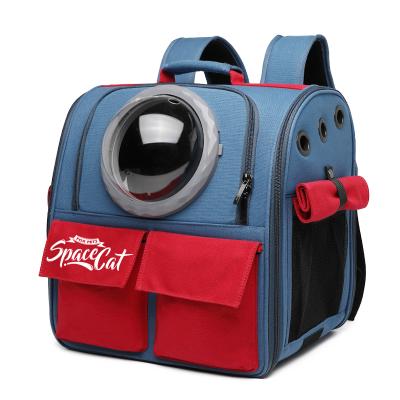 China Expandable Breathable With Mesh Polyester Space Capsule Design Pet Carrier Travel Bag Cat Backpack Mochila Para Gatos for sale