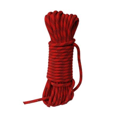 China High Tensile Custom Length Construction Safety Rope Polyester Static Climbing Rope for sale