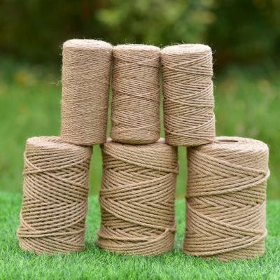 China Durable 100% Natural String Twine Sisal Rope Recyclable Packaging Jute Hemp Rope for sale