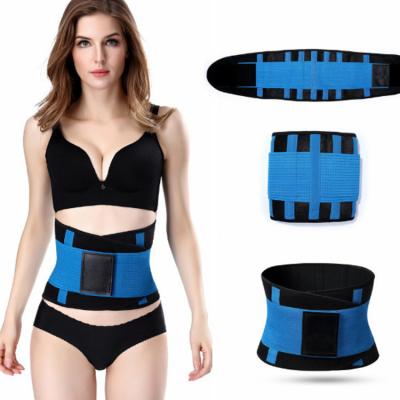 China Slim and Shaper Logo Woman Compression Adjustable Sauna Custom Sweat Double Waist Support Belt, Lady Workout Girdle Spandex Waist Trainer for sale