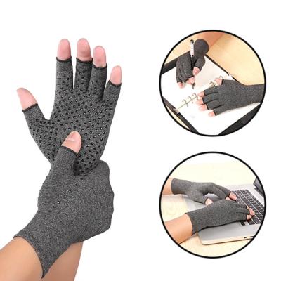 China Promote blood circulation work indoor outdoor sports nursing gloves rehabilitation training point glue non-slip pressure wet finger pressure gloves for sale