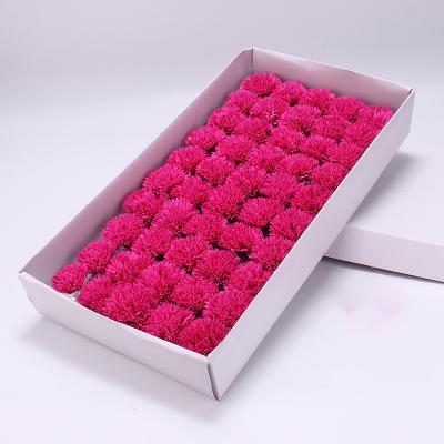 China Wholesale 50Pcs Gift Box Artificial Handmade Rose Heads Petals Soap Flower Bath Carving Wedding Gift Scented for sale