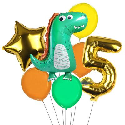 China Hot Sale Cute Halloween Foil Balloons Dinosaur Balloons Happy Birthday Party Decoration Children's Party Decoration Balloons for sale