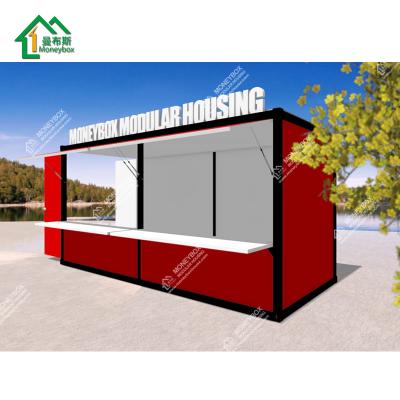 China 2018 New Design 20ft Modern Prefab Mobile Portable Fast Food Container Store Easy Transportation for sale