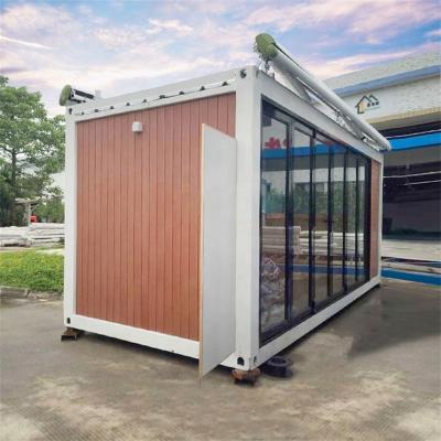 China 20ft Movable Side Cafe Container Open House Dormitory for sale