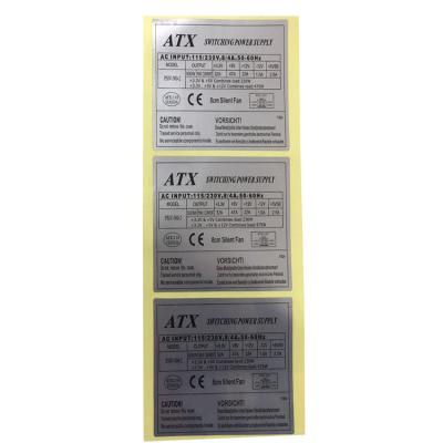 China Waterproof Power Switch Supply Label Sticker For Electronic Transformer for sale